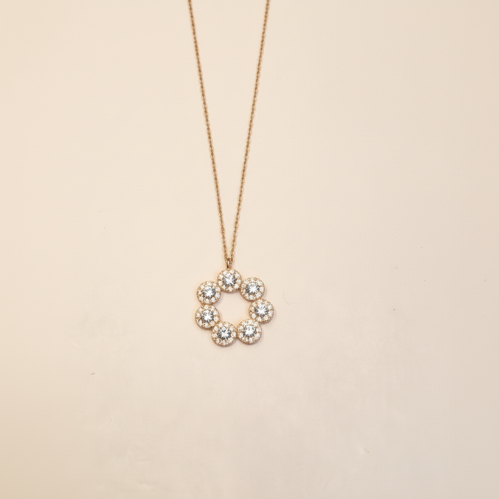 Flower Pendant - No Artificial Sparkle