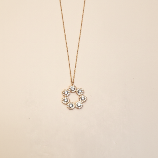 Flower Pendant - No Artificial Sparkle