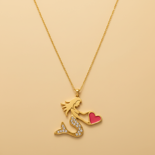 Mermaid Pendant - Clear and Bright